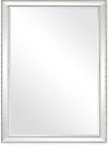 Modern Silver Beaded Wall Mirror