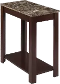 Devon Faux Marble Chairside Table