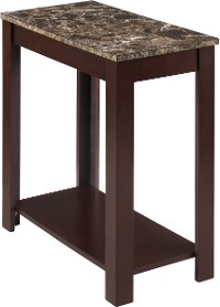 Faux Marble Chairside Table - Devon