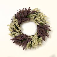 24 Inch Faux Lavender Wreath Arrangement