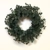 24 Inch Green Faux Eucalyptus Leaf Wreath Arrangement