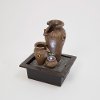 10 Inch Brown-Gray Electric Resin Water Fountain
