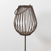 35 Inch Metal Antique Plant Stand Yard Stake