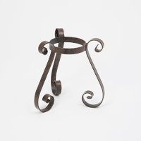 10 Inch Dark Brown Metal Gazing Ball Stand
