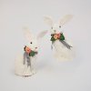 Clearance Assorted Handcrafted Bunny with Bow and Flower Accent