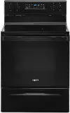 WFE515S0JB Whirlpool 5.3 cu. ft. Electric Range with Dual Radiant Element - 30 Inch Black