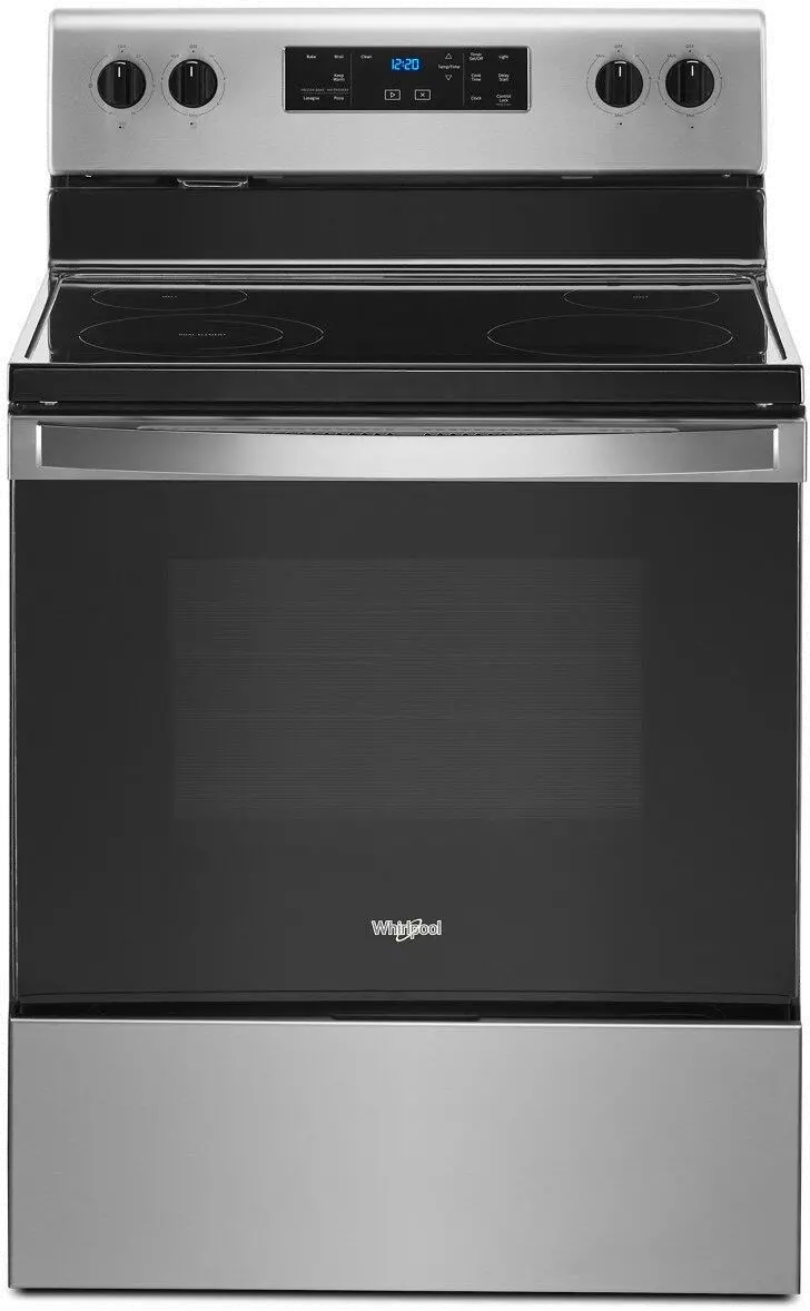 WFE515S0JS Whirlpool 5.3 cu. ft. Electric Range - 30 Inch Stainless Steel-1