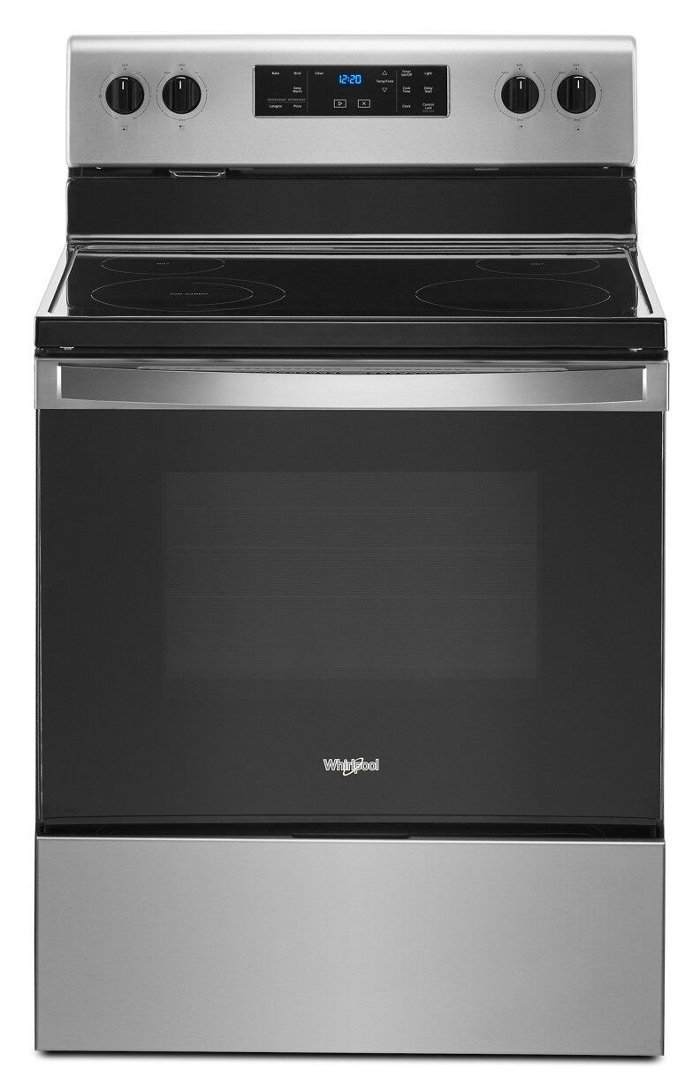 WFE515S0JS Whirlpool 5.3 cu. ft. Electric Range - 30 Inch Stainless Steel
