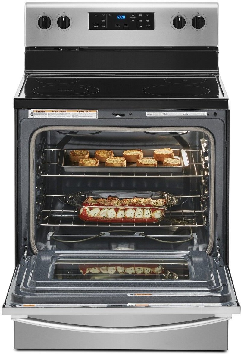 WFE515S0JS Whirlpool 5.3 cu. ft. Electric Range - 30 Inch Stainless Steel-3