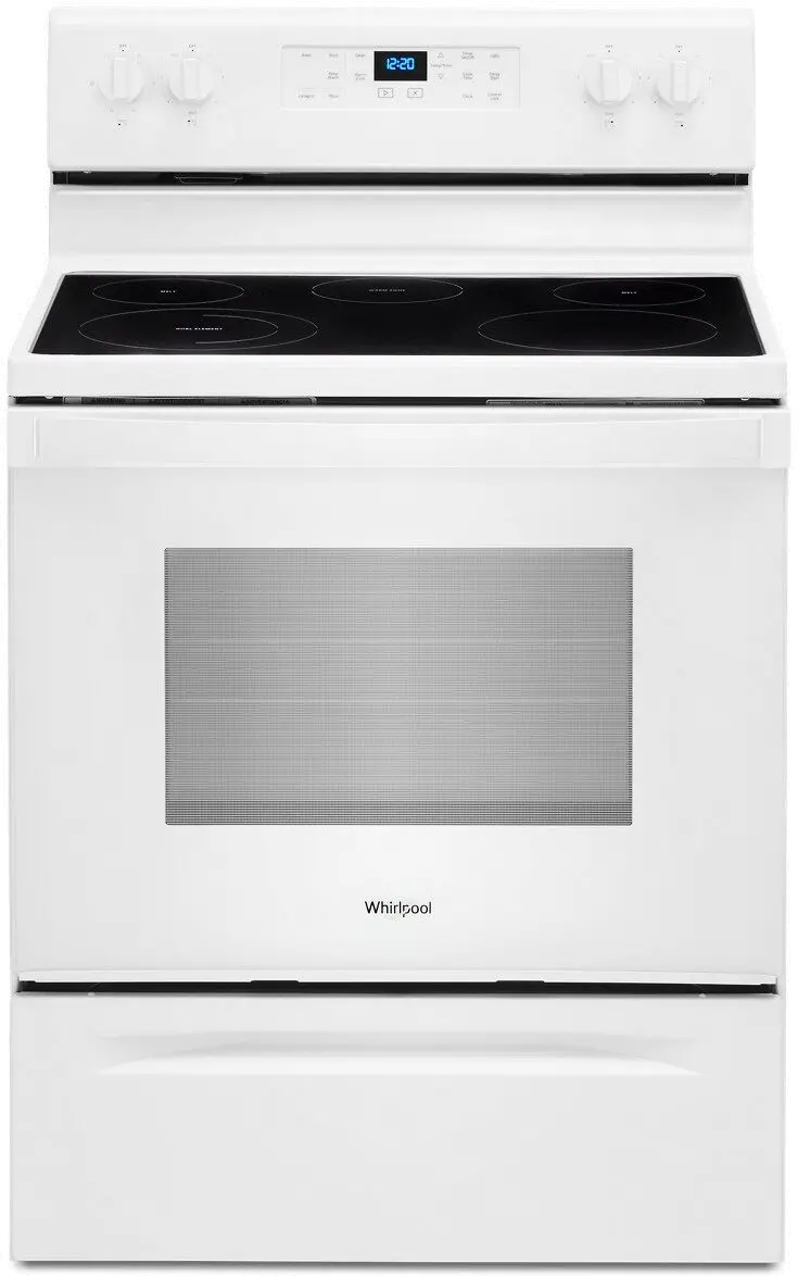 WFE525S0JW Whirlpool 5.3 cu. ft. Electric Range - 30 Inch White-1