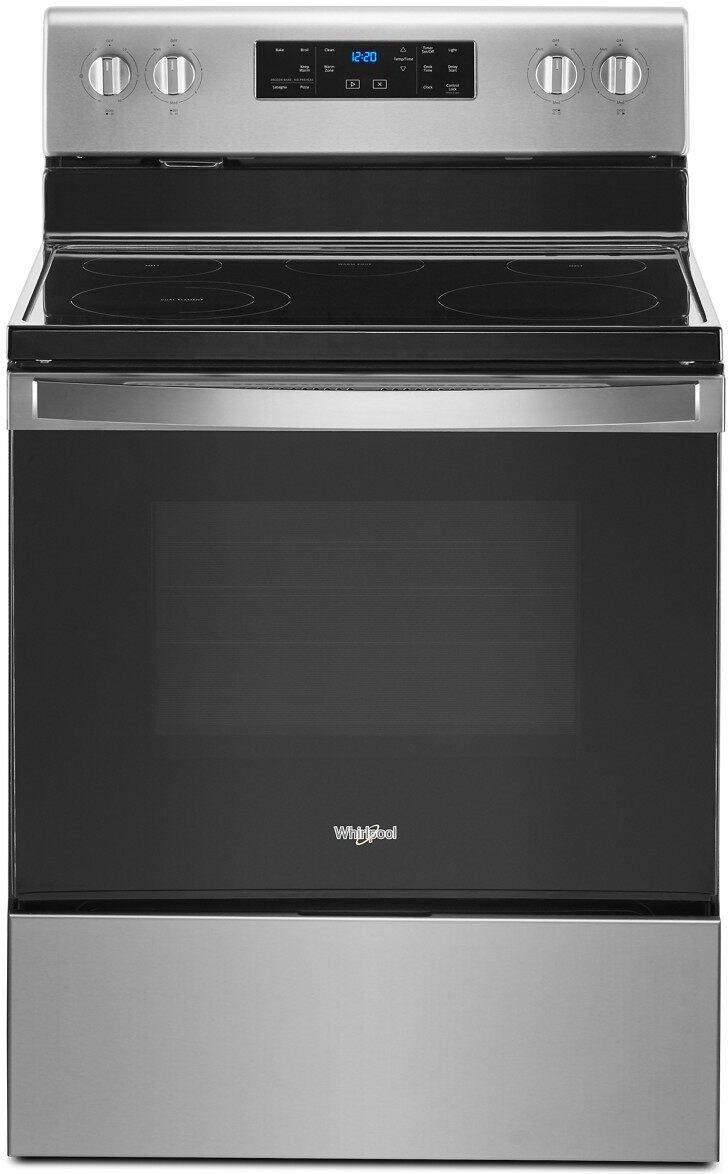WFE525S0JS Whirlpool 5.3 cu. ft. Electric Range - 30 Inch Stainless Steel-1