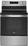 WFE525S0JZ Whirlpool 5.3 cu. ft. Electric Range - 30 Inch Smudge Resistant Stainless Steel