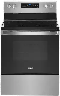 WFE525S0JZ Whirlpool 5.3 cu. ft. Electric Range - 30 Inch Smudge Resistant Stainless Steel