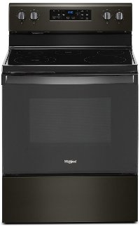 WFE525S0JV Whirlpool 5.3 cu. ft. Electric Range - 30 Inch Black Stainless Steel