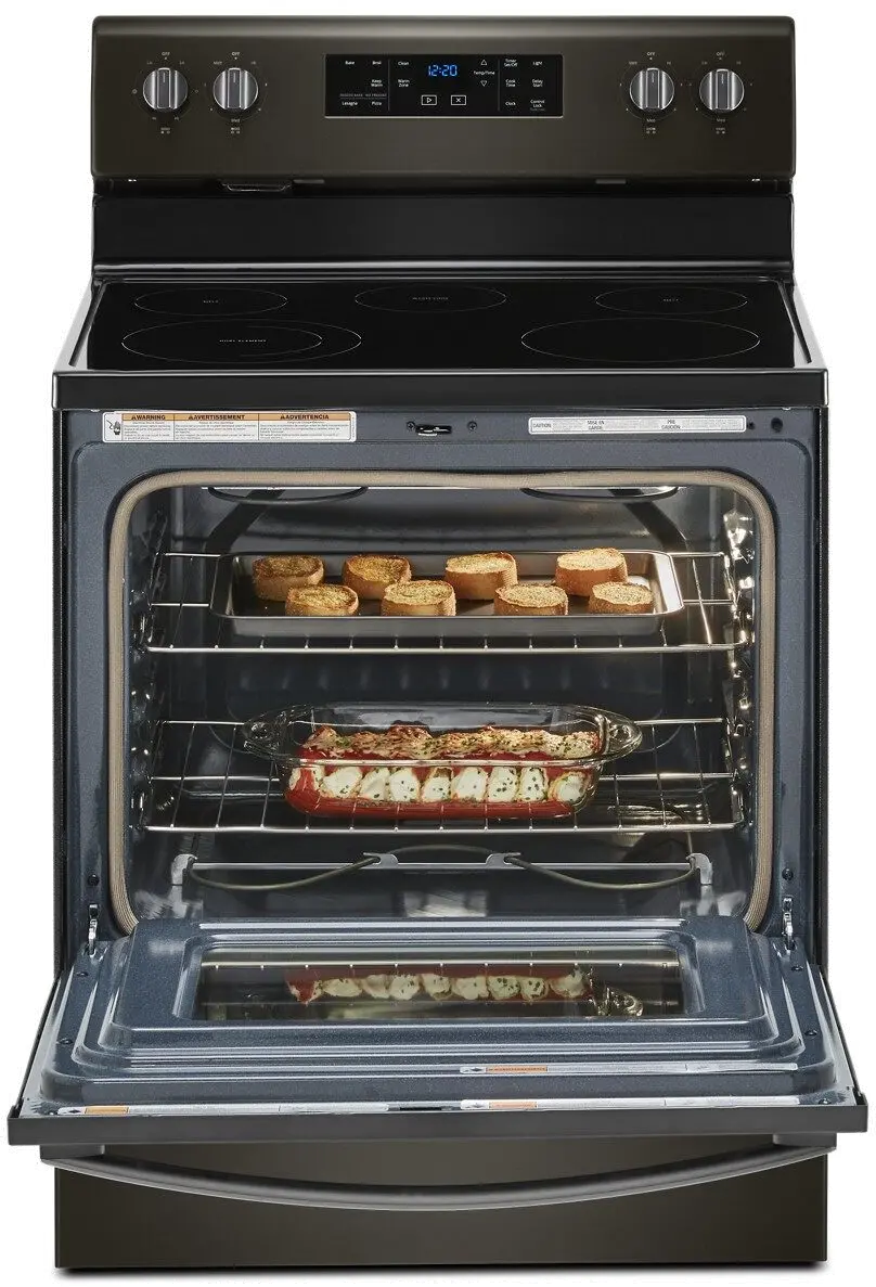 WFE525S0JV Whirlpool 5.3 cu. ft. Electric Range - 30 Inch Black Stainless Steel-2