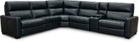 Blue 6 Piece Power Reclining Sectional Sofa with Right-arm Facing Chaise - Angler-4