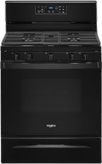 WFG525S0JB Whirlpool 30 Inch Gas Range - 5.0 cu. ft. Black