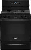 WFG525S0JB Whirlpool 5 cu ft Gas Range - Black