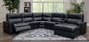 Blue 6 Piece Power Reclining Sectional Sofa with Right-arm Facing Chaise - Angler