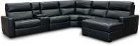 Blue 6 Piece Power Reclining Sectional Sofa with Right-arm Facing Chaise - Angler-4