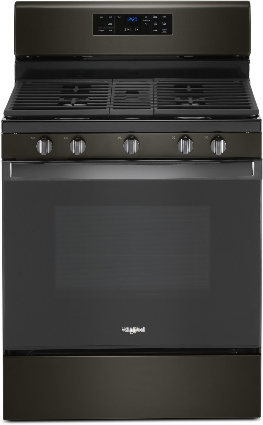 WFG525S0JV Whirlpool 30 Inch Gas Range - 5.0 cu. ft. Black Stainless Steel-1