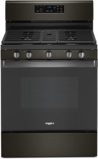 WFG525S0JV Whirlpool 30 Inch Gas Range - 5.0 cu. ft. Black Stainless Steel
