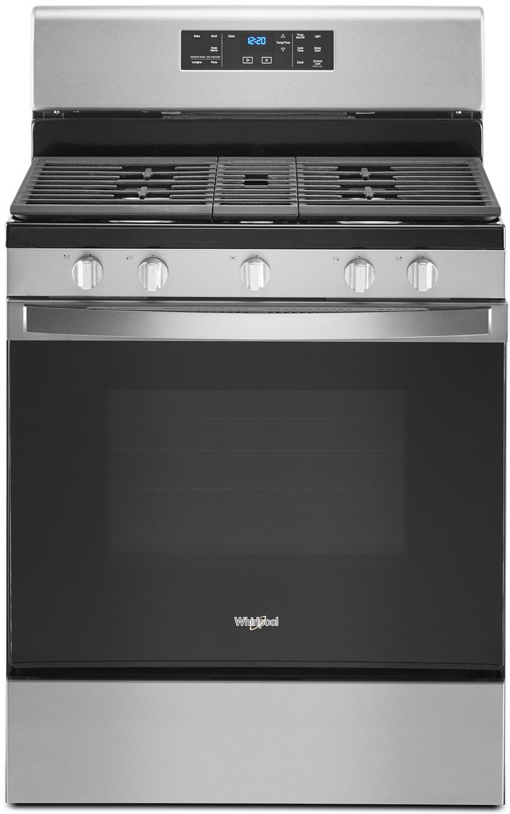 WFG525S0JZ Whirlpool 30 Inch Gas Range - 5.0 cu. ft. Smudge Resistant Stainless Steel-1