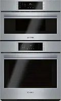 HBL8753UC Bosch 800 Series 6.2 cu ft Speed Combination Wall Oven - Stainless Steel 30 Inch