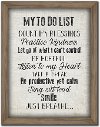 My To Do List Canvas Framed Wall Art