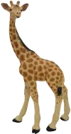 Tan, Cream and Black Baby Resin Giraffe Statue