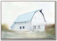 By The Barn II Canvas Wall Art in Floating Frame