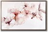 Watercolor Blossoms Canvas Wall Art in Floating Frame