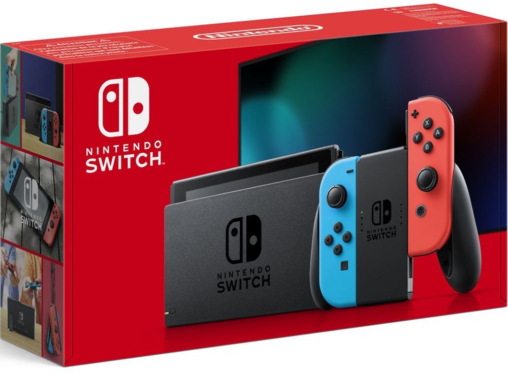HAC-001(-01) Nintendo Switch Console - Red/Blue Joy-Con Controller-1