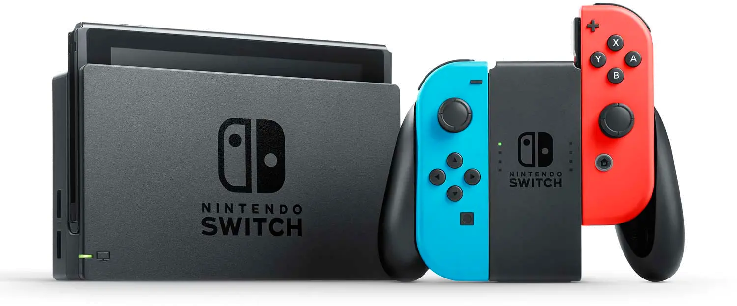 HAC-001(-01) Nintendo Switch Console - Red/Blue Joy-Con Controller-2