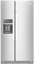 KRSF705HPS KitchenAid 24.8 Cu Ft Side-by-Side Refrigerator - Fingerprint Resistant Stainless Steel