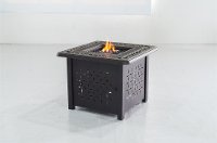 Traditional 32 Inch Square Patio Fire Pit - Pinedale-2