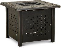 Traditional 32 Inch Square Patio Fire Pit - Pinedale-4