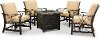 Traditional 5 Piece Patio Fire Pit Set - Pinedale