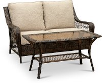 Patio Set with Loveseat and Coffee Table - Essen-2
