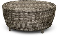 Driftwood Gray Patio Round Coffee Table - Marana-2
