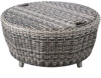 Driftwood Gray Patio Round Coffee Table - Marana-4