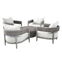 Driftwood Gray 5 Piece 36 inch Patio Chat Group - Marana-5