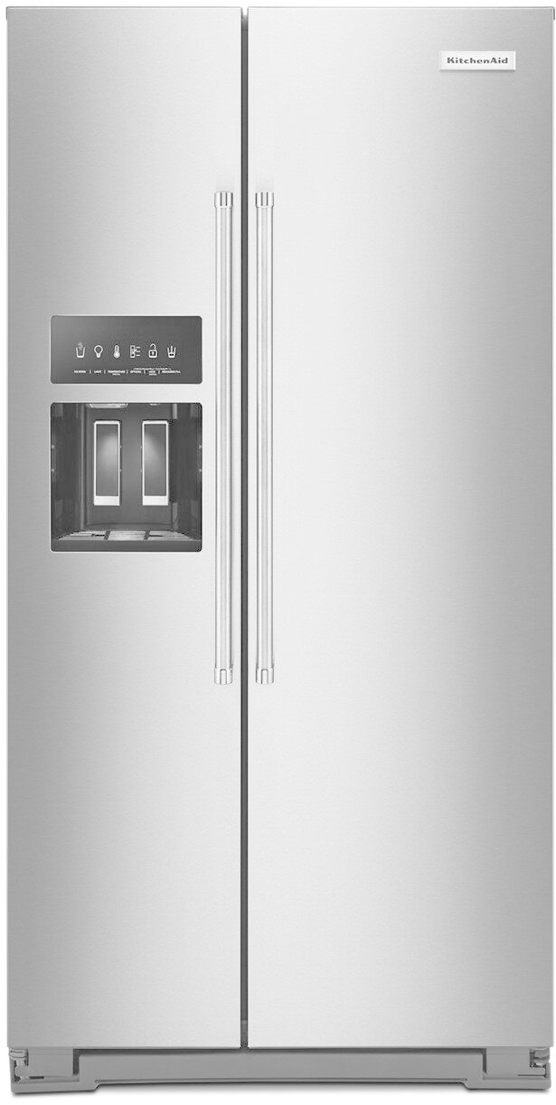 KRSC703HPS KitchenAid Counter Depth Side by Side Refrigerator - 22.7 cu. ft., 36 Inch Stainless Steel-1