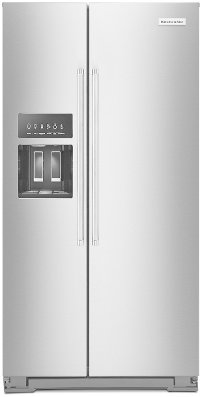 KRSC703HPS KitchenAid Counter Depth Side by Side Refrigerator - 22.7 cu. ft., 36 Inch Stainless Steel