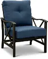 Denison Blue Gliding Patio Club Chair