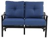Denim Blue Patio Motion Love Seat - Denison