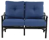 Denison Denim Blue Patio Motion Love Seat