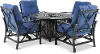 Denison Blue 5 Piece Fire Pit Set