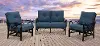 Denim Blue 3 Piece Patio Seating Set - Denison