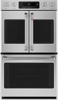 CTD90FP2MS1 Cafe 30 Inch French Door Double Wall Smart Oven - 10.0 cu. ft. Stainless Steel